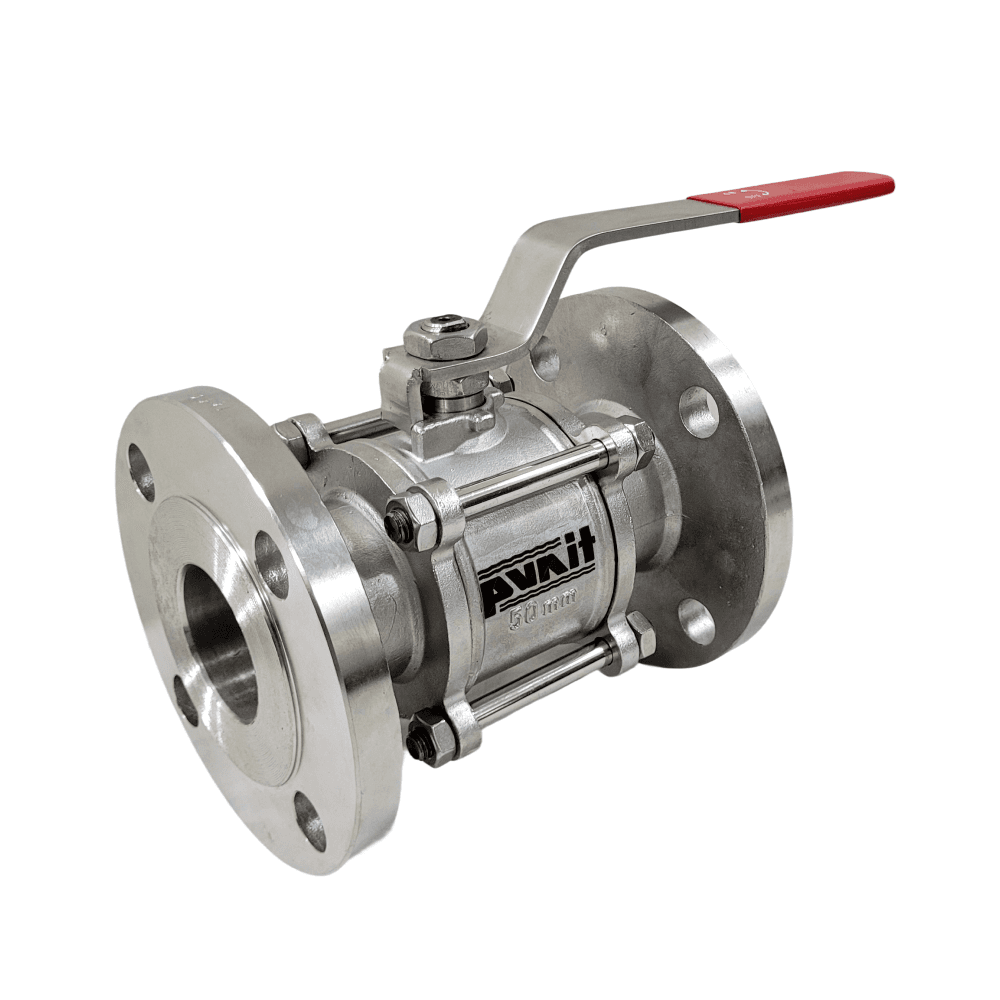 Flange End - 3 Piece Ball Valve